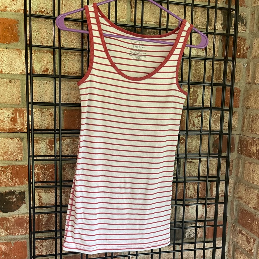 Time and Tru Ribbed Tank Top